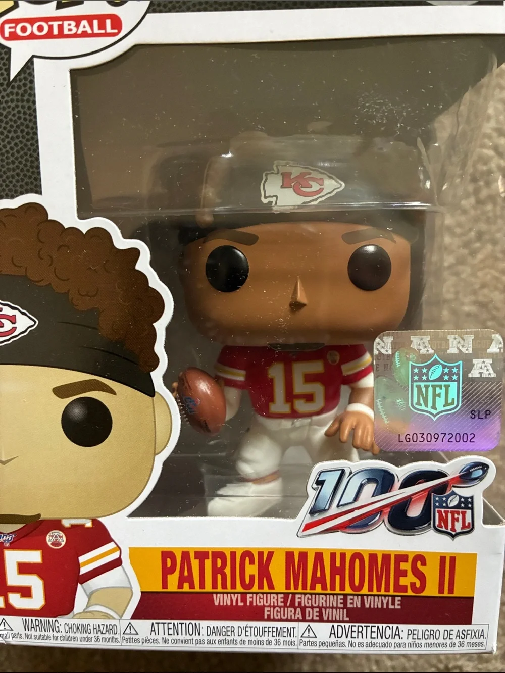 Funko Pop! Football Chiefs Patrick Mahomes II Vinyl Figure #119